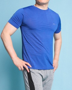 두번째청춘,주인[기획할인!] 쫀쫀한 티셔츠 (블루)